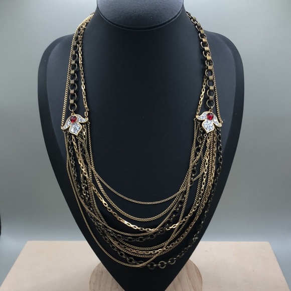 Juicy Couture Jewelry - Vintage/retro Juicy Couture Multi Chain Strand Necklace layered look